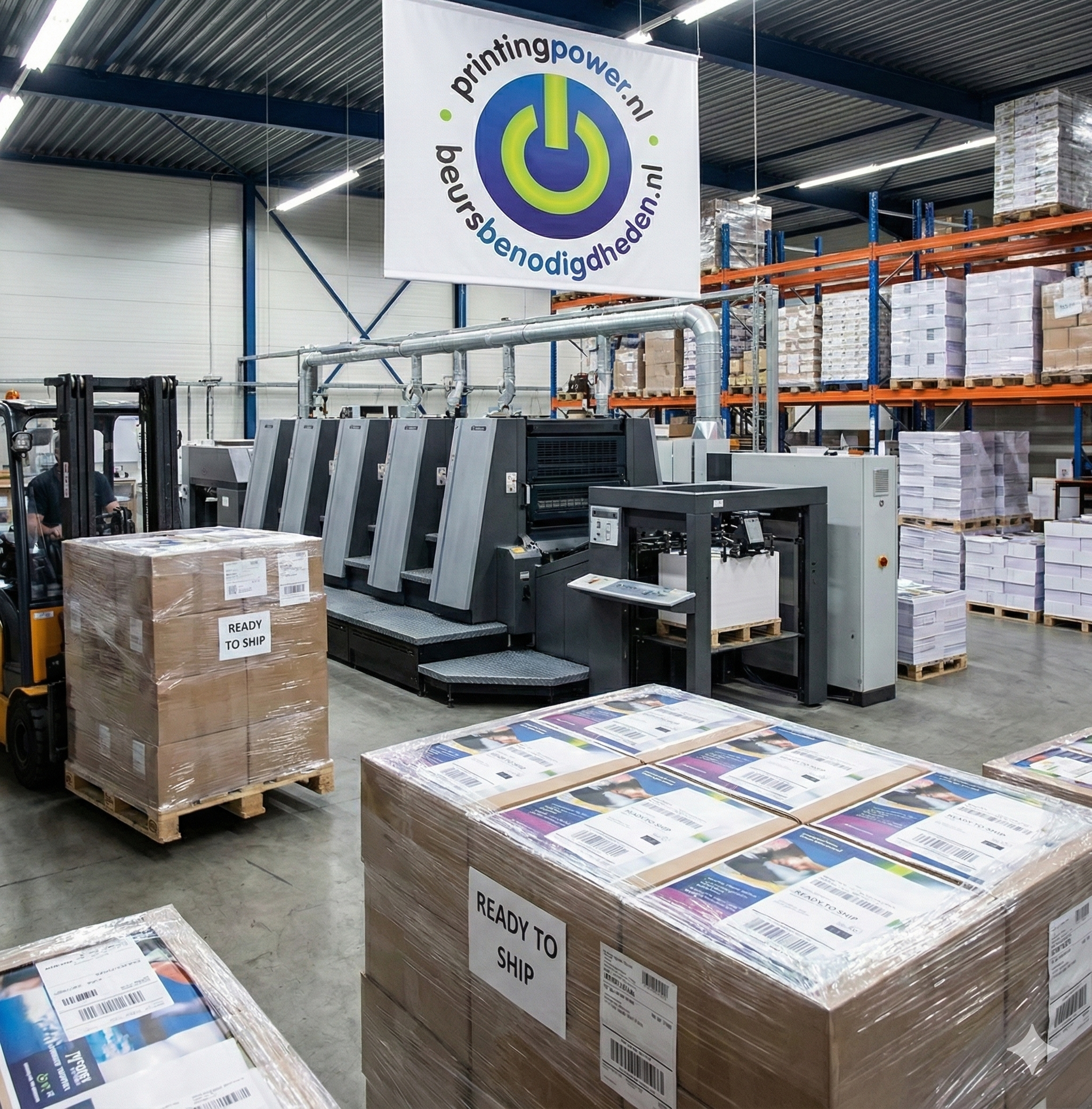Drukwerk in productie bij Printing Power